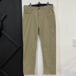 Denali Men’s Khaki Technical Stretch Pants 34/30 Performance Outdoor Gorpcore